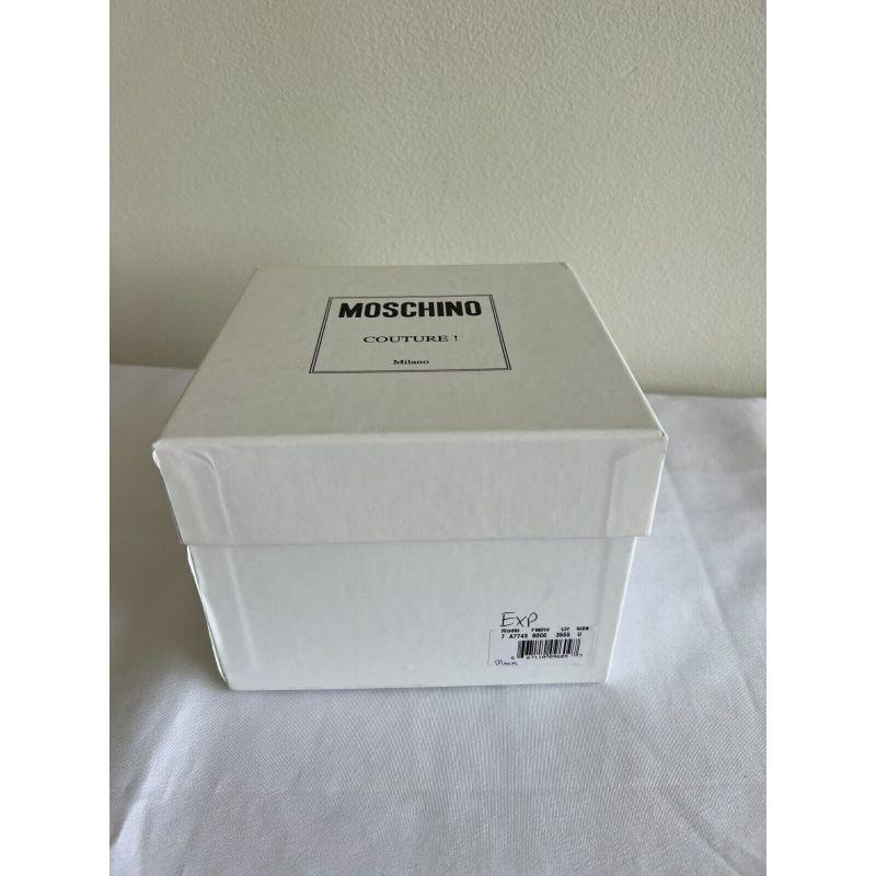 AW20 Moschino Couture Mini Leather Black Backpack/Keychain/Belt Bag/Shoulder Bag en vente 6