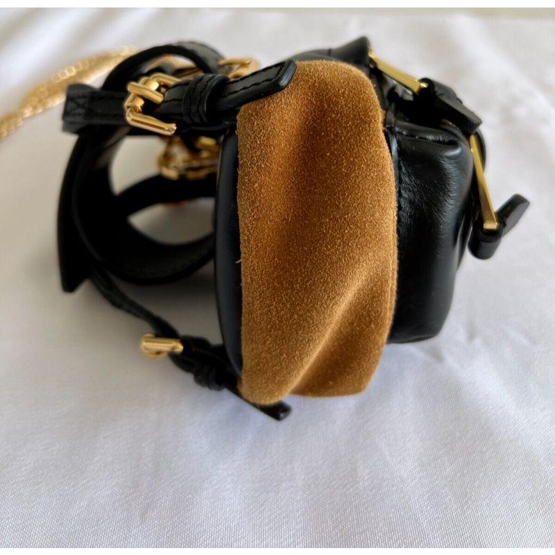 AW20 Moschino Couture Mini Leather Black Backpack/Keychain/Belt Bag/Shoulder Bag Pour femmes en vente