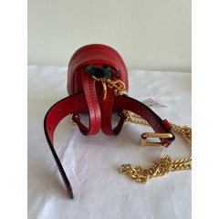 AW20 Moschino Couture Mini Leather Red Backpack/Keychain/Belt Bag/Shoulder Bag
