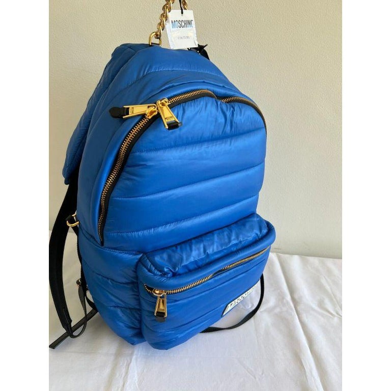 Brand New Quilted Moschino Blue Large Backpack Moschino Backpacks for Women | Online Sale up to 65% off | Lyst main image 2