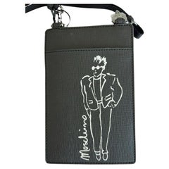 AW20 Moschino Couture Rectangular ID Wallet Bag Man's Sketch by Jeremy Scott
