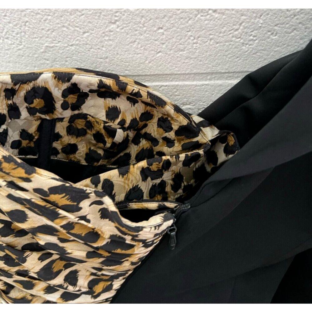 AW21 Moschino Couture Half Blazer Half Leopard Asymmetrical Dress For Sale 4