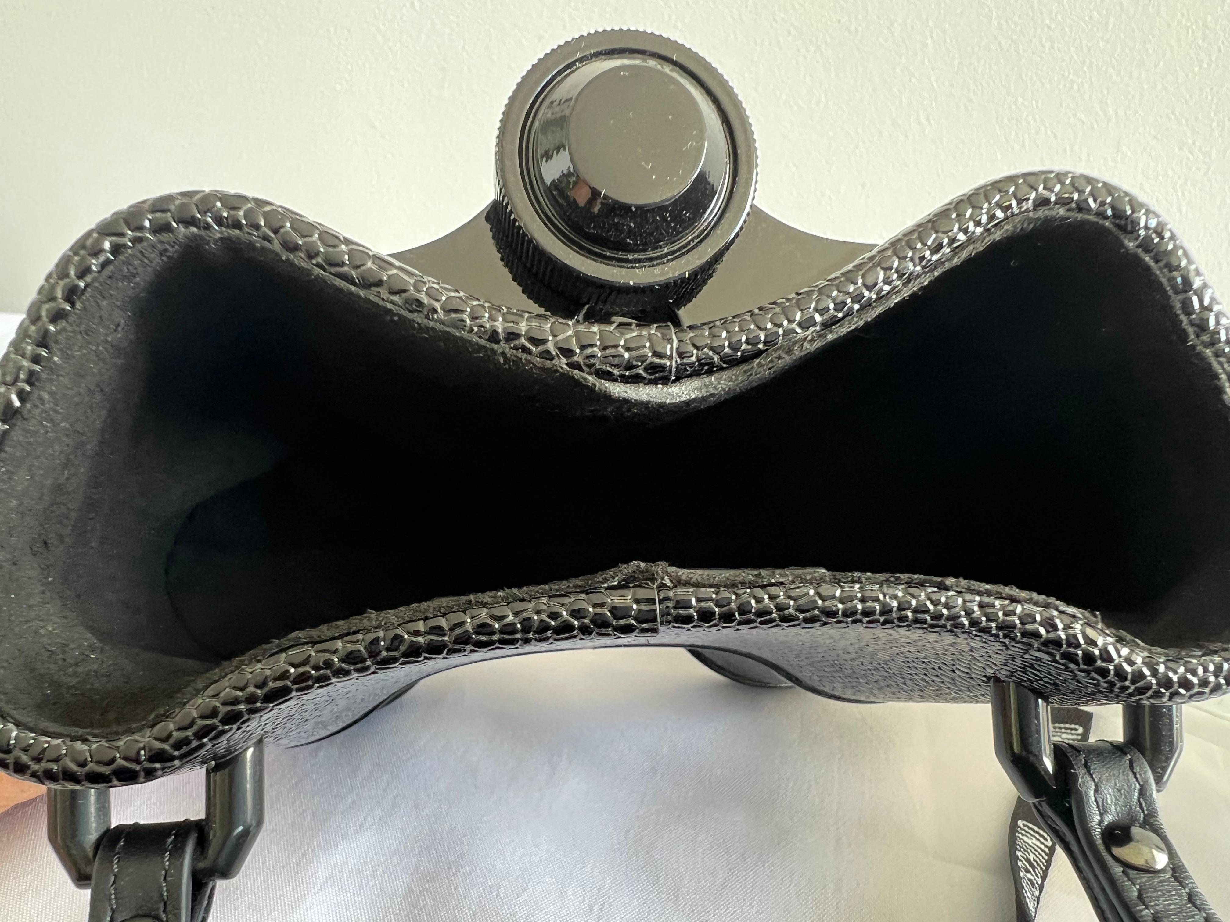 AW21 Moschino Couture Jeremy Scott Black Binoculars Shoulder Bag $2675 MSRP RARE 8