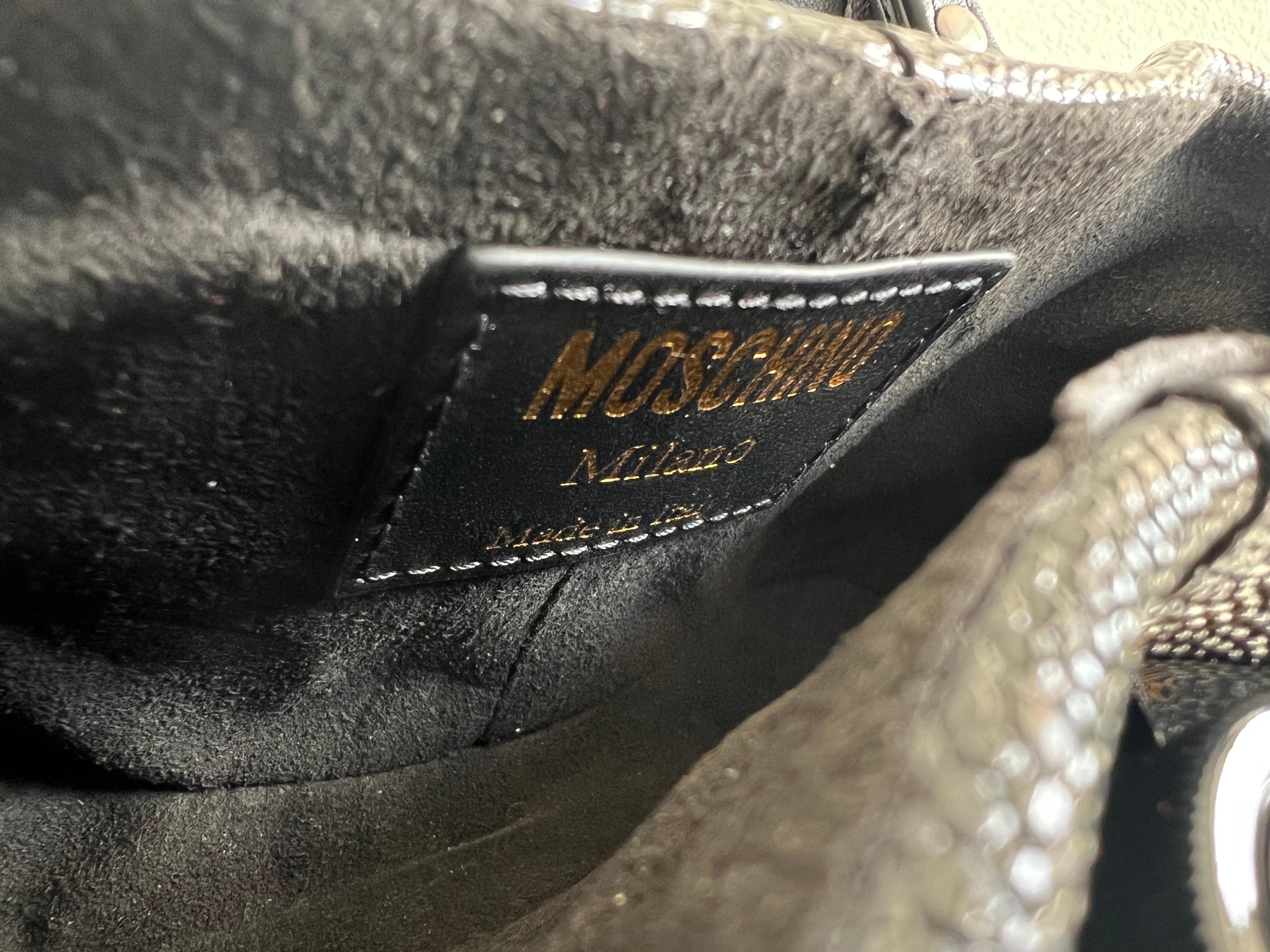 AW21 Moschino Couture Jeremy Scott Black Binoculars Shoulder Bag $2675 MSRP RARE 14