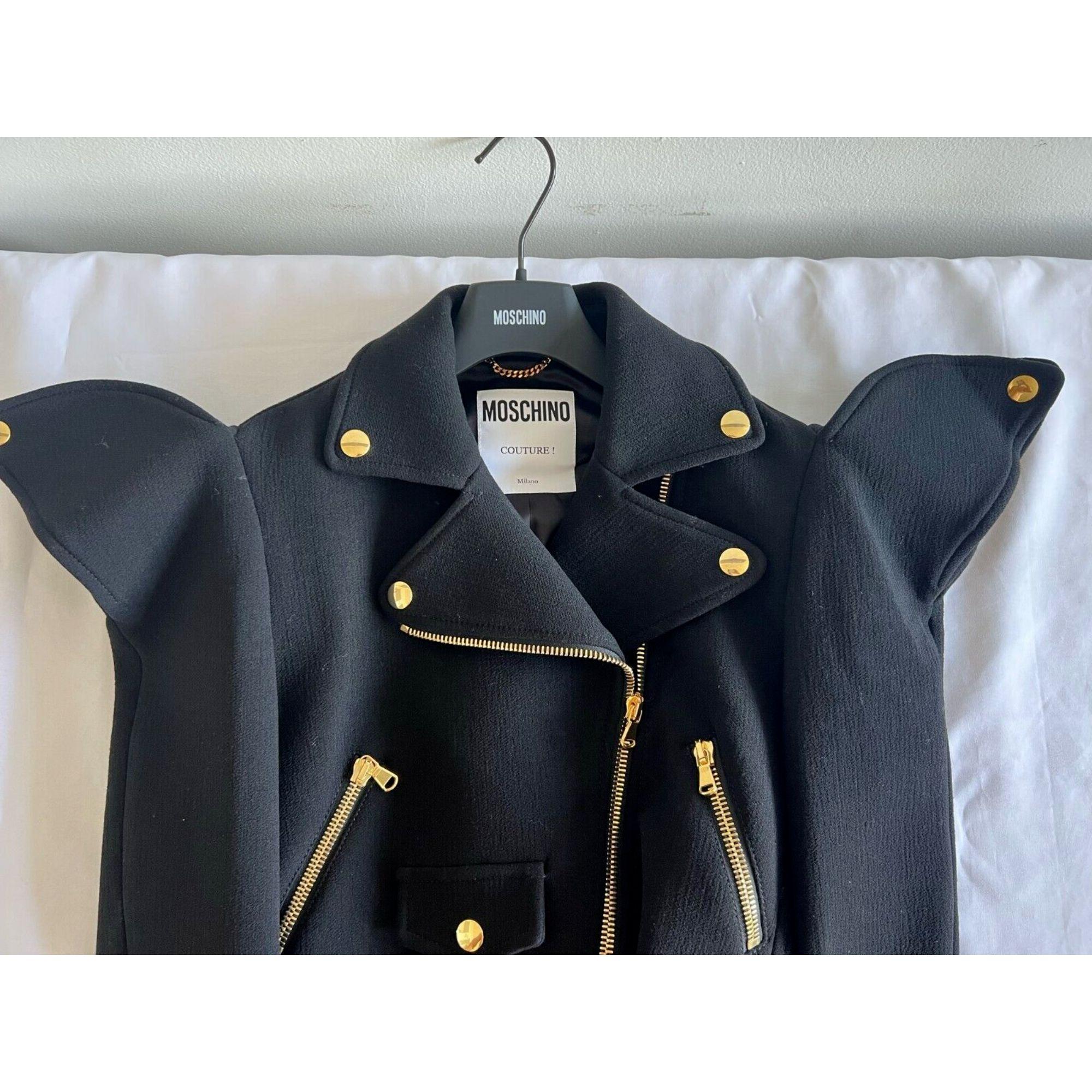 AW21 Moschino Couture Viscose Jacket/Coat with Gold Hardware by Jeremy Scott For Sale 6