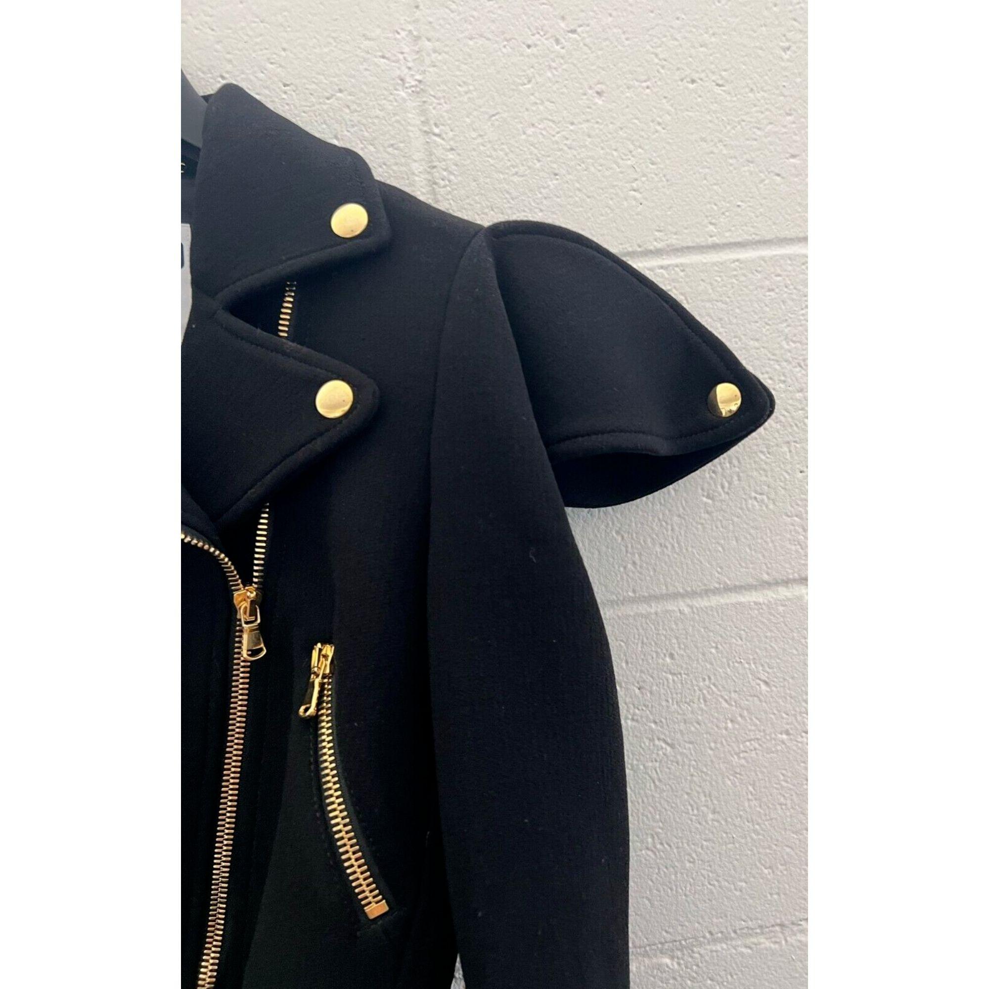 AW21 Moschino Couture Viscose Jacket/Coat with Gold Hardware by Jeremy Scott For Sale 3