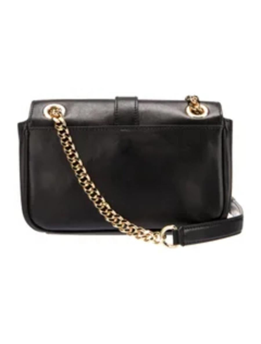 AW22 Moschino Couture Jeremy Scott Borsa a tracolla in pelle con logo verticale nero In condizioni Nuovo in vendita a Los Angeles, CA
