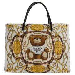 AW22 MOSCHINO Couture Jeremy Scott Bolso de mano Teddy Bear All Over Chains & Plaque