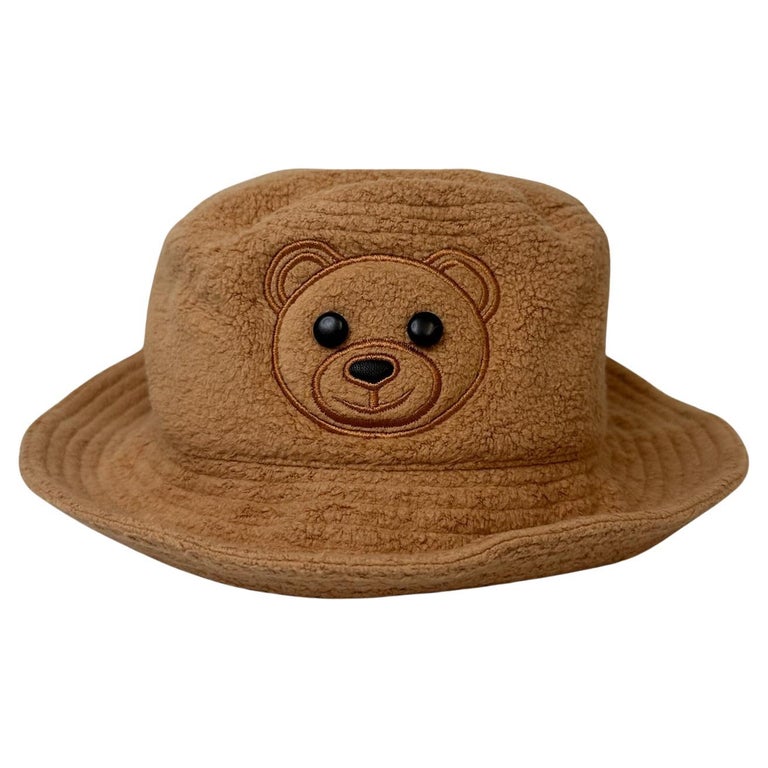 AW23 Moschino Couture Jeremy Scott Brown Cappello a Secchiello con