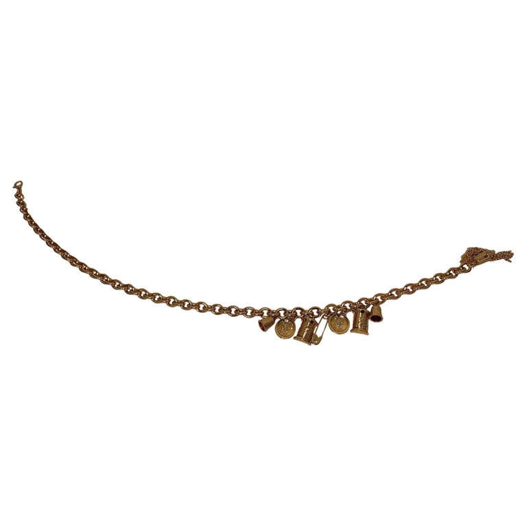 AW23 Moschino Couture Jeremy Scott Gold Sewing W/ Pins And Thimbles Charms Belt Moschino Women main image 4