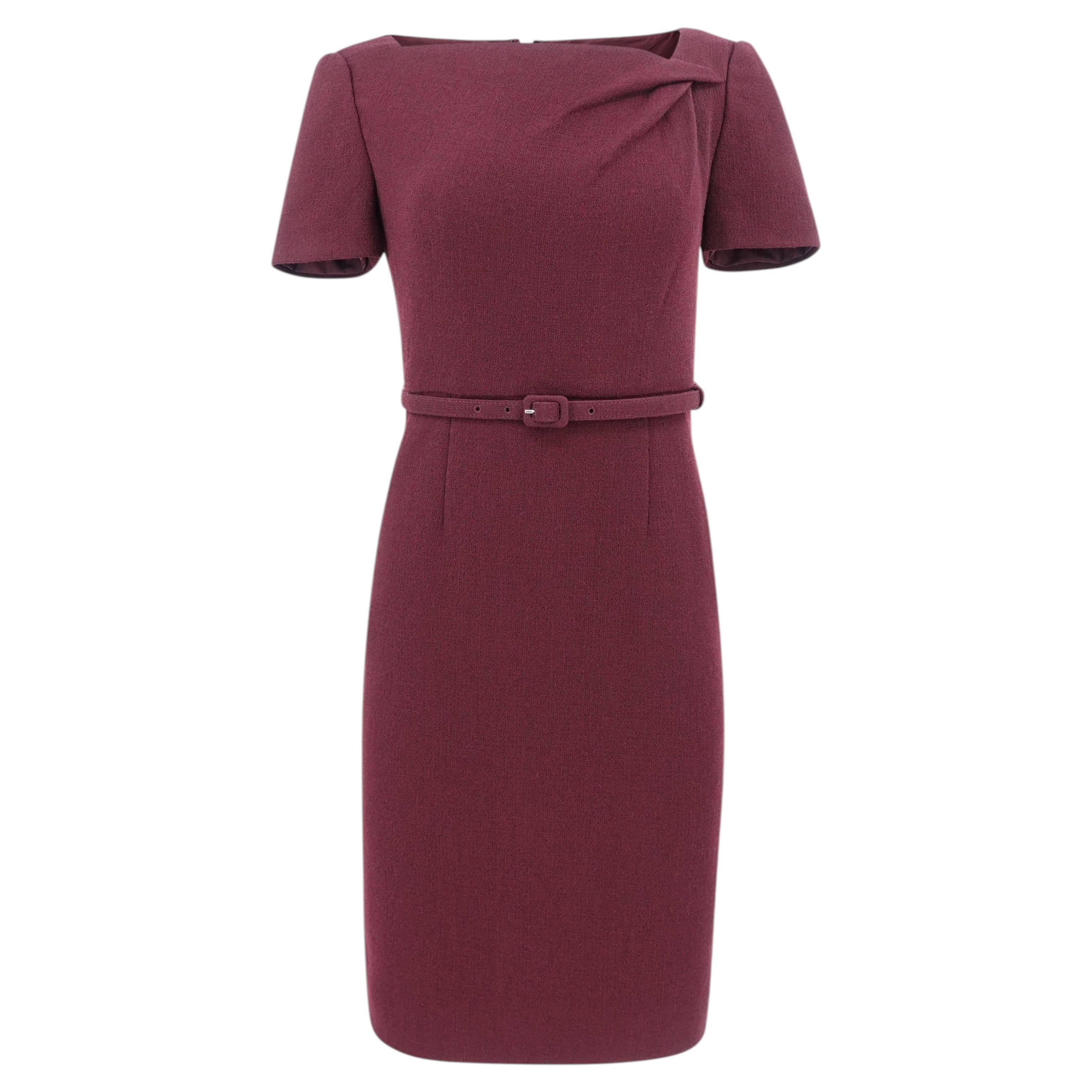 AW25 Mulberry Wool Double-Crepe Pencil Dress, New with Tags