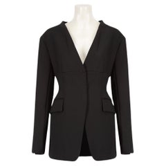 A.W.A.K.E. MODE Black Tailored Smart Blazer Size L