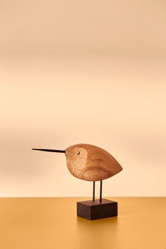 Awake Snipe Beak Bird Teak Sculpture by Svend-Aage Holm-Sørensen for Warm Nordic