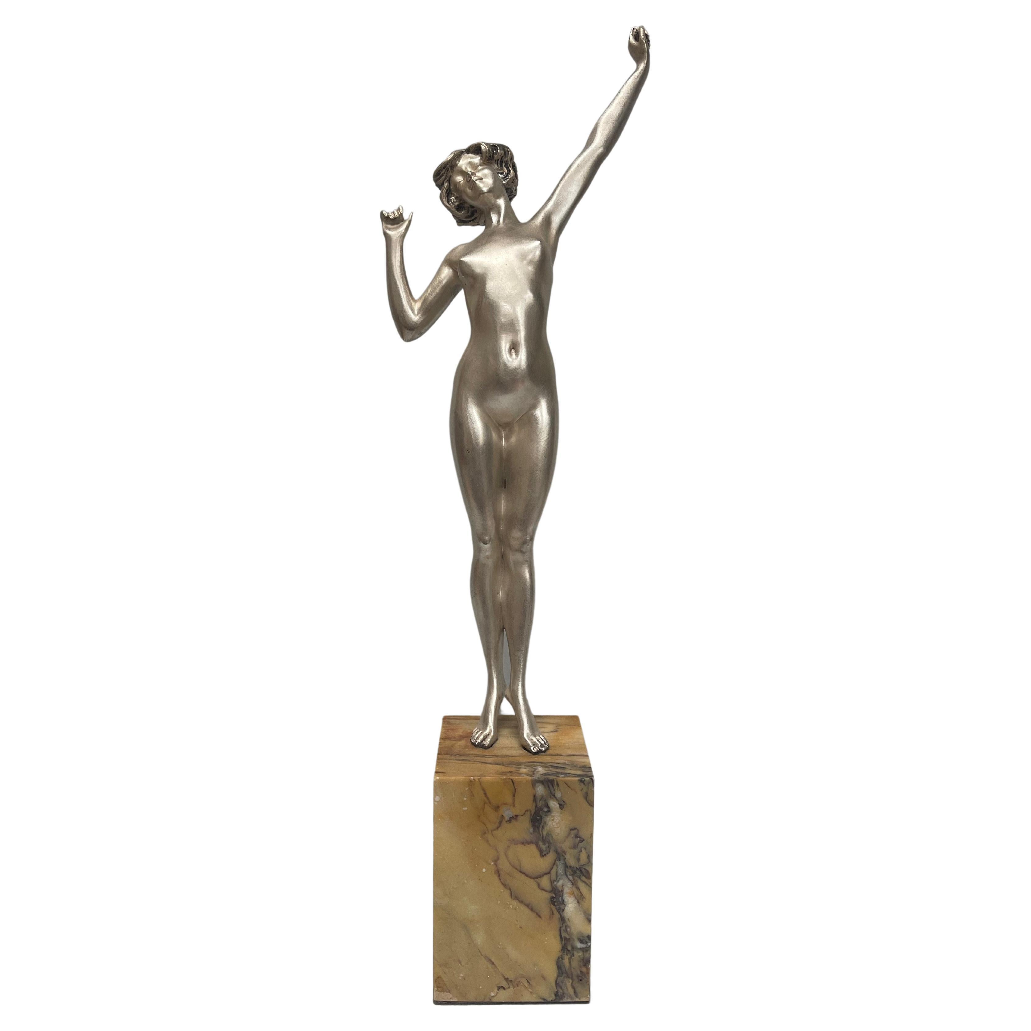 Awakening Art Deco Sculpture by Paul Philippe For Sale