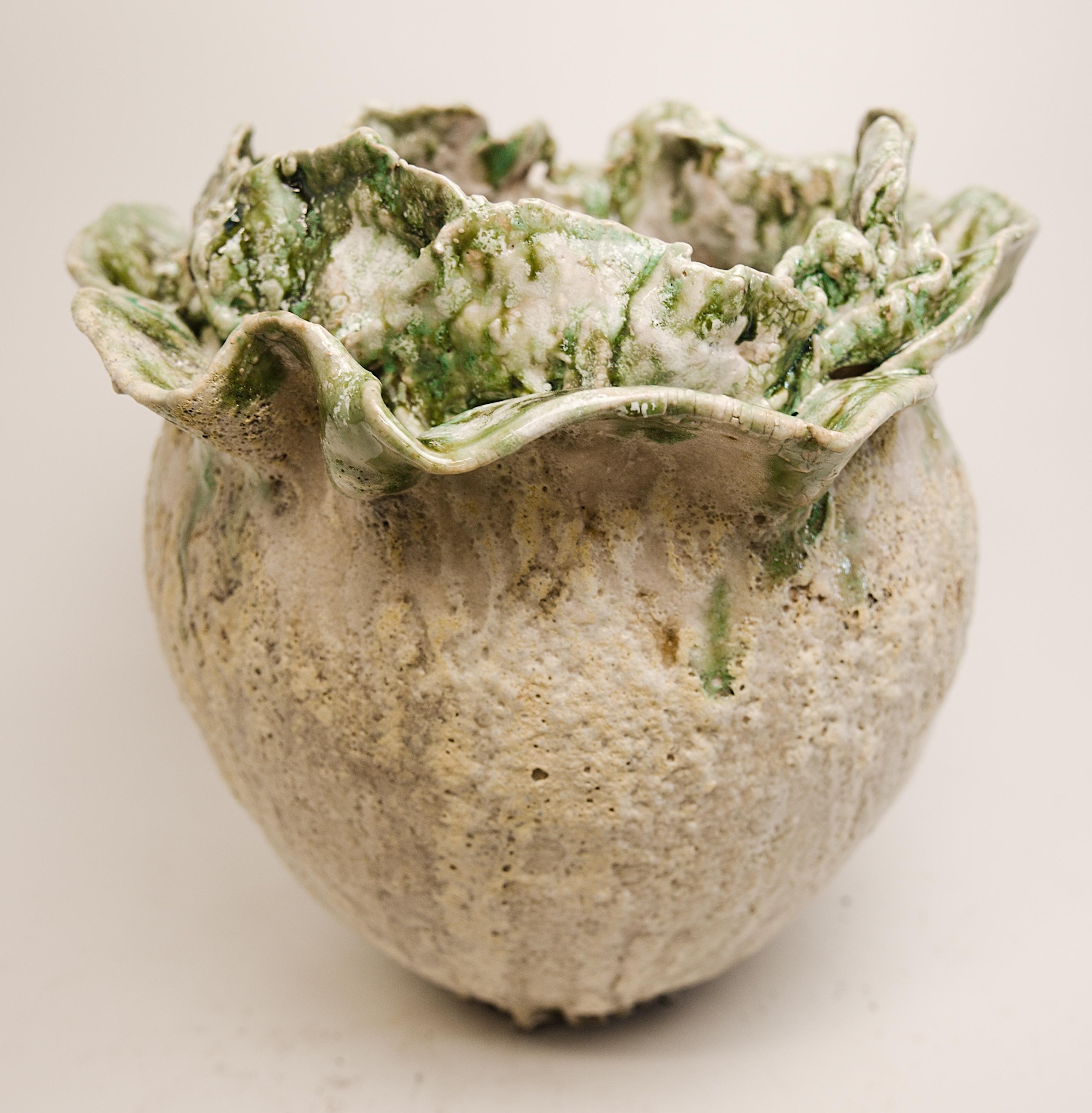 Awakening  Bloom Vase With Green For Sale 2