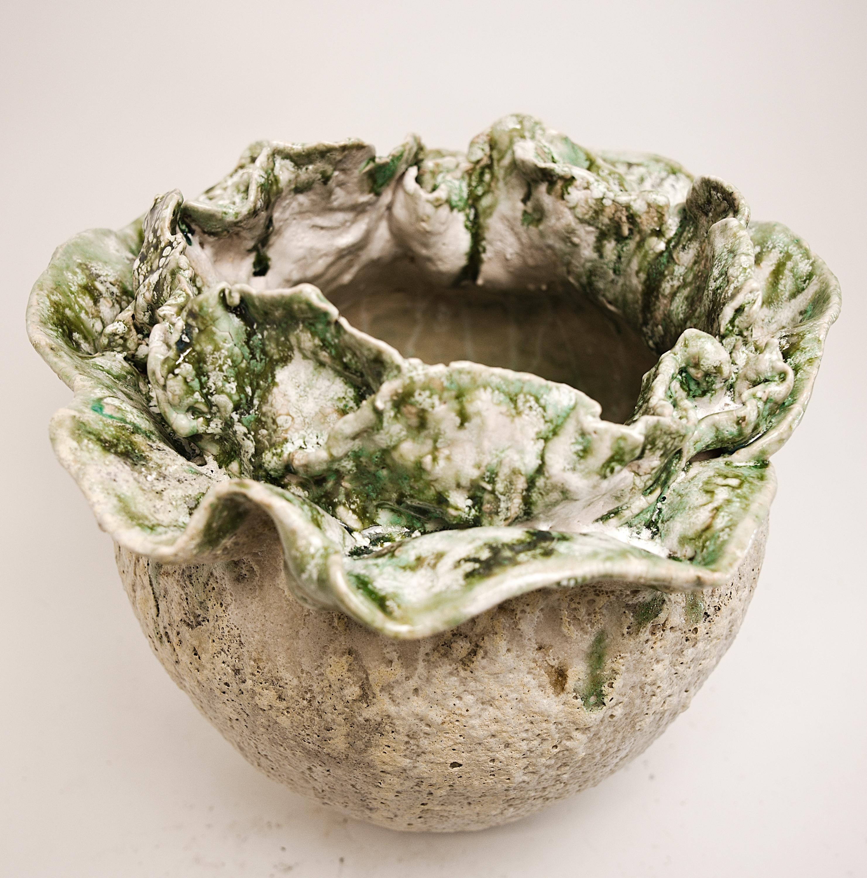 Awakening  Bloom Vase With Green For Sale 4