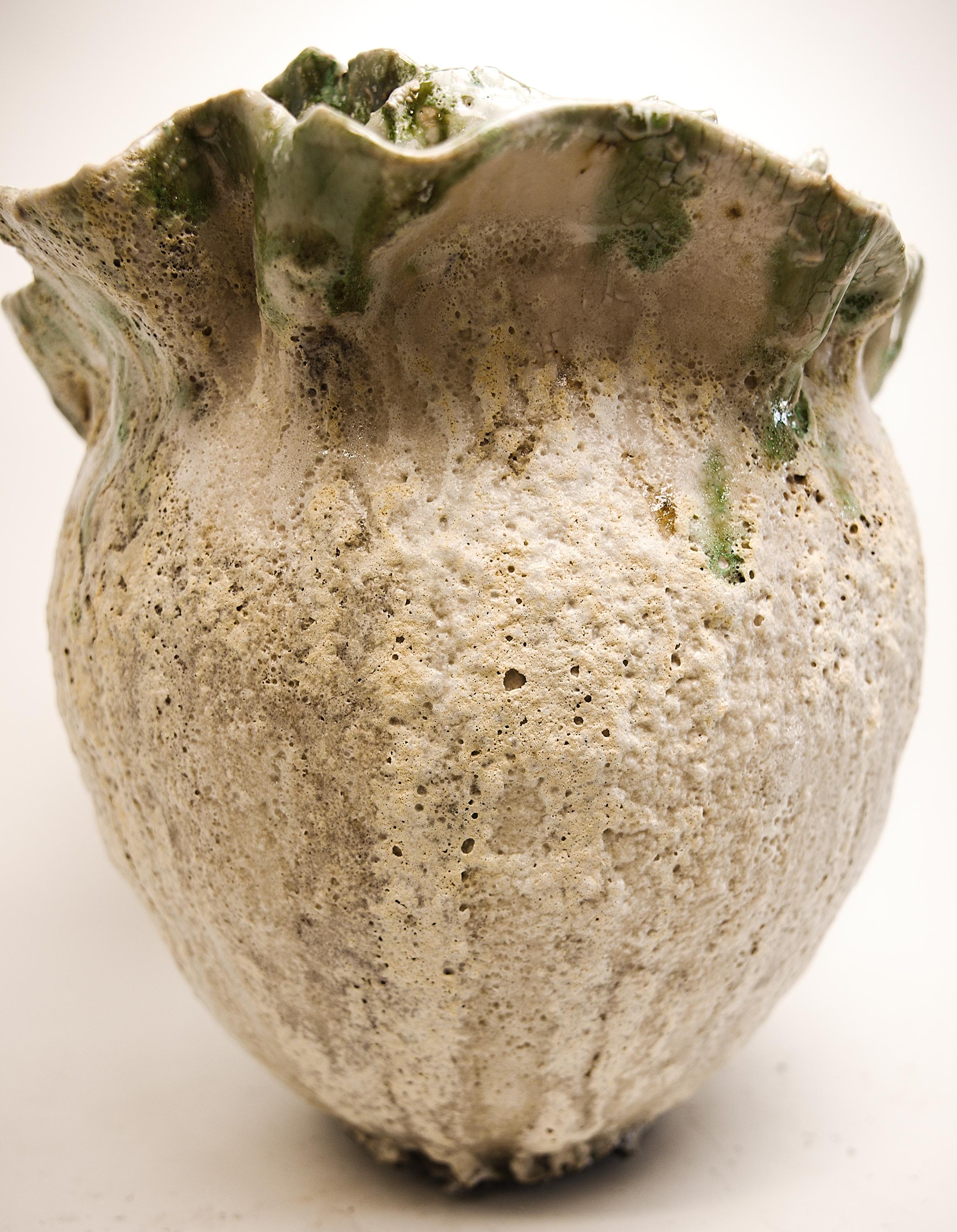 Awakening  Bloom Vase With Green For Sale 7