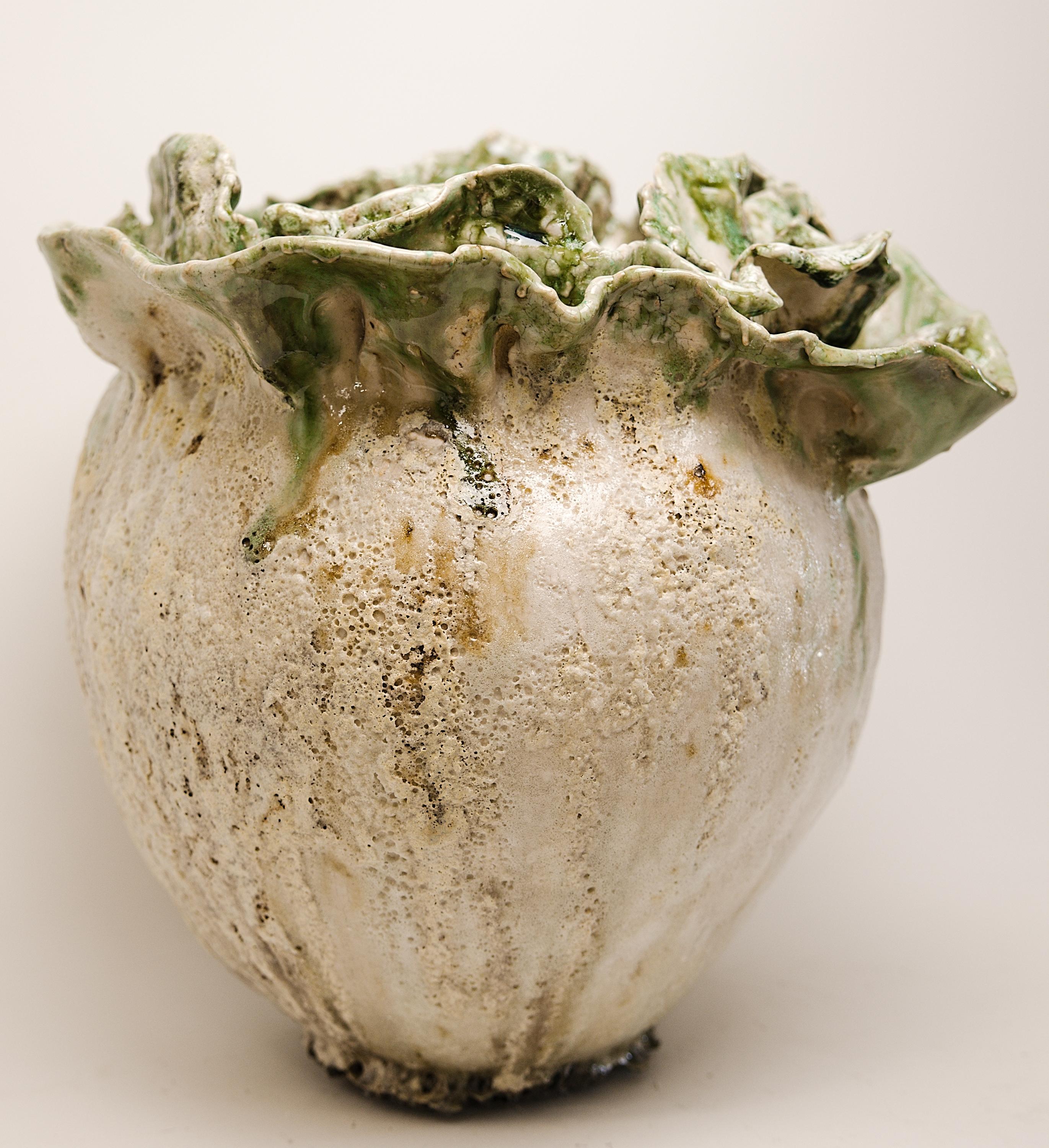 American Awakening  Bloom Vase With Green For Sale