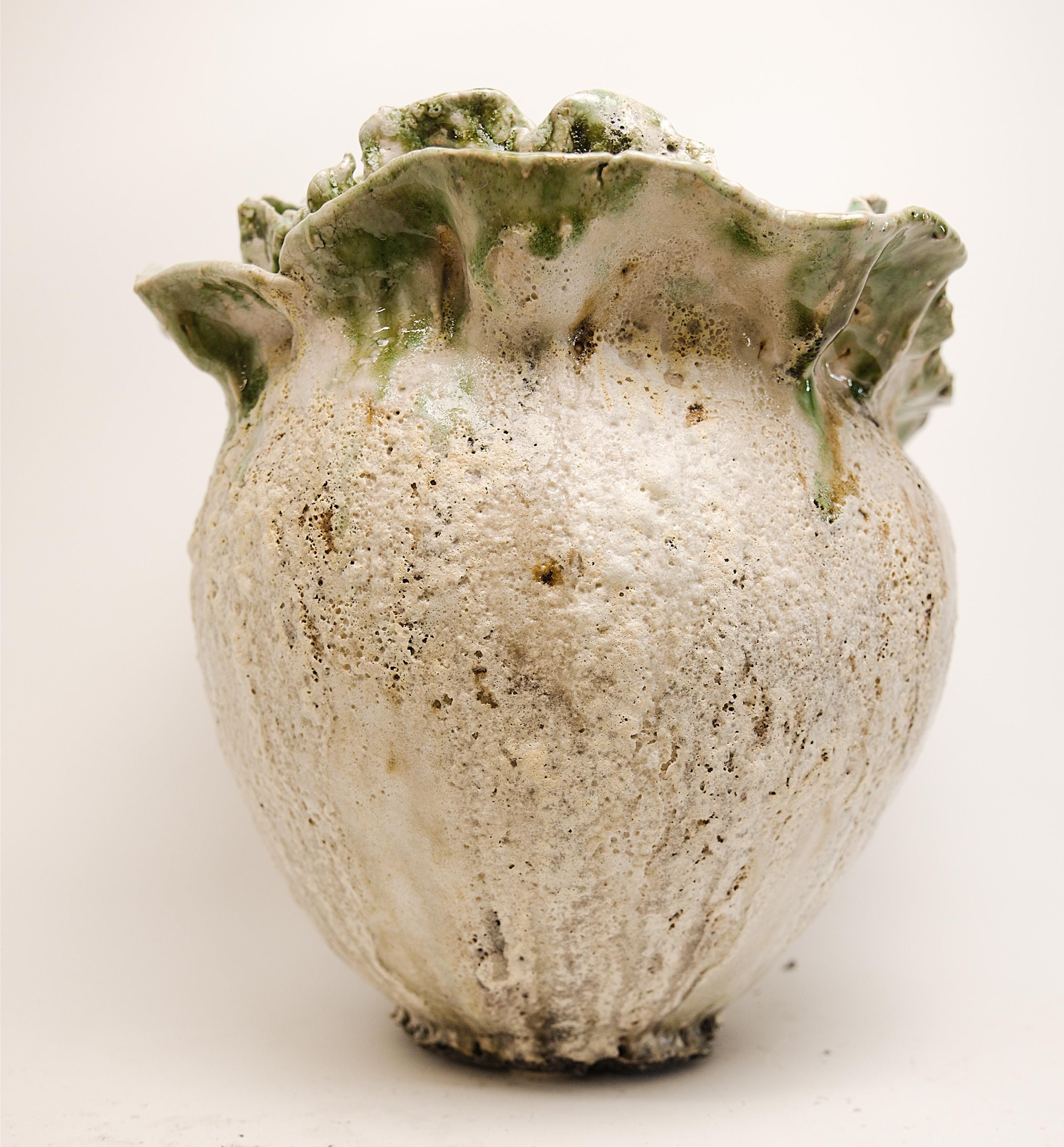 Awakening  Bloom Vase With Green For Sale 1