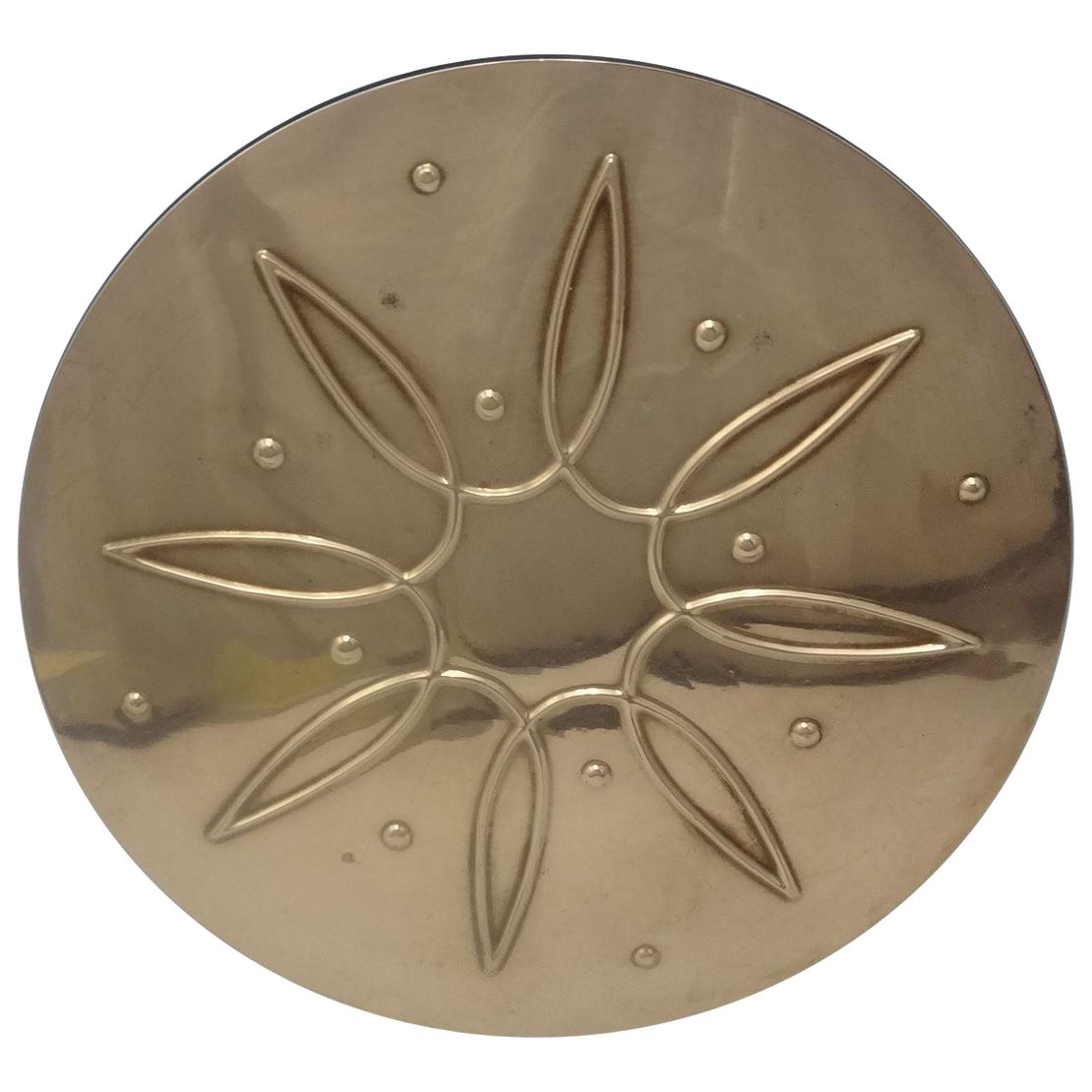 Awakening von Towle Sterling, Silber-Untersetzer mit Ebenholz-Unterteil, Modernistisch