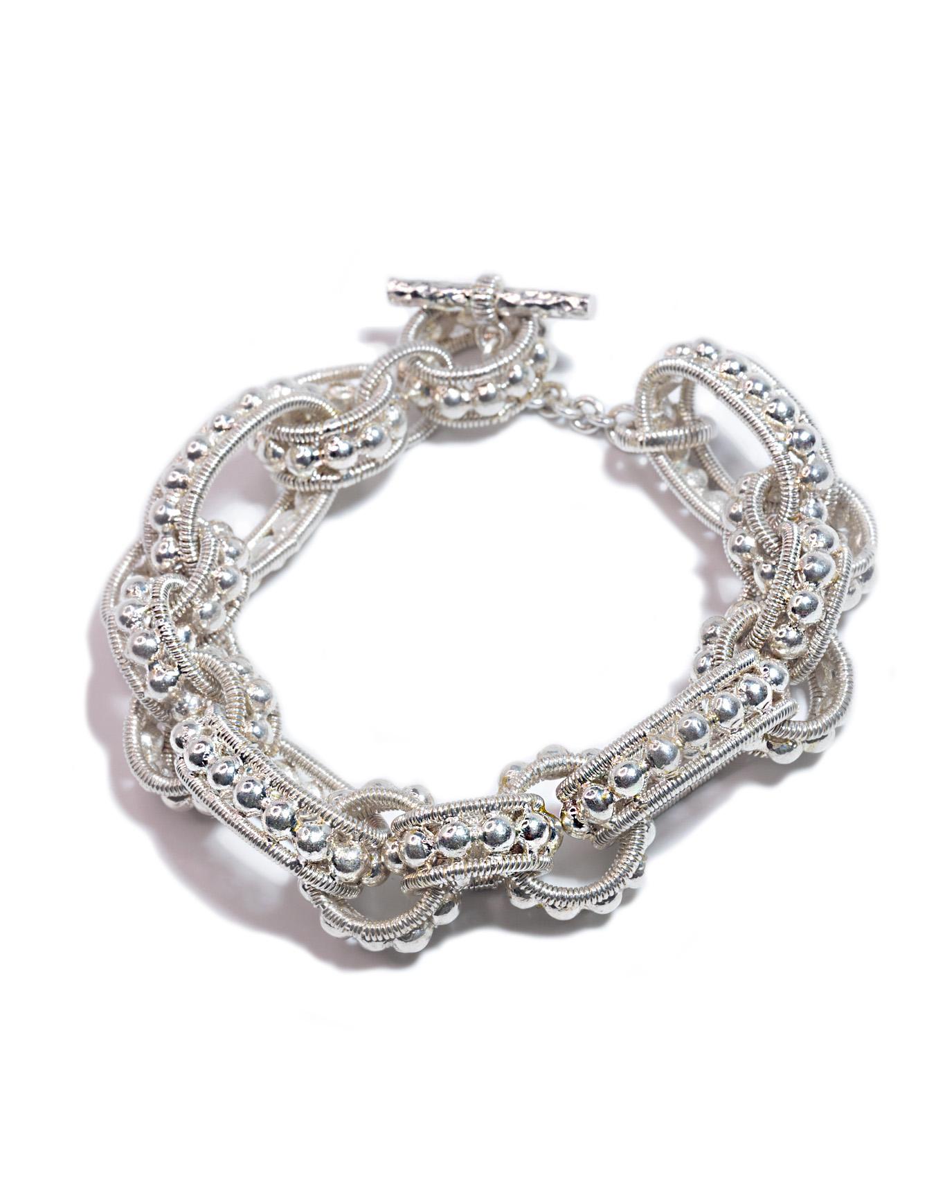 Contemporary Awan Bracelet in Argentium Silver