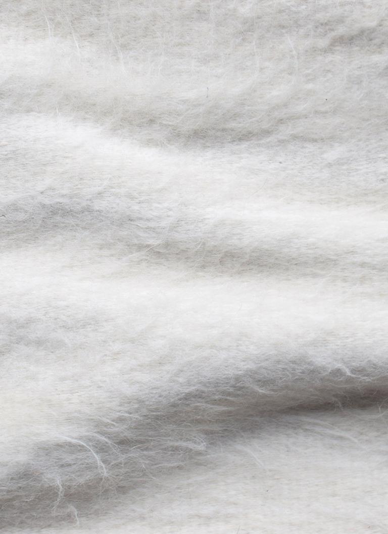 Awanay White Llama Wool Runner Area Rug - 13ft x 4ft im Angebot 5