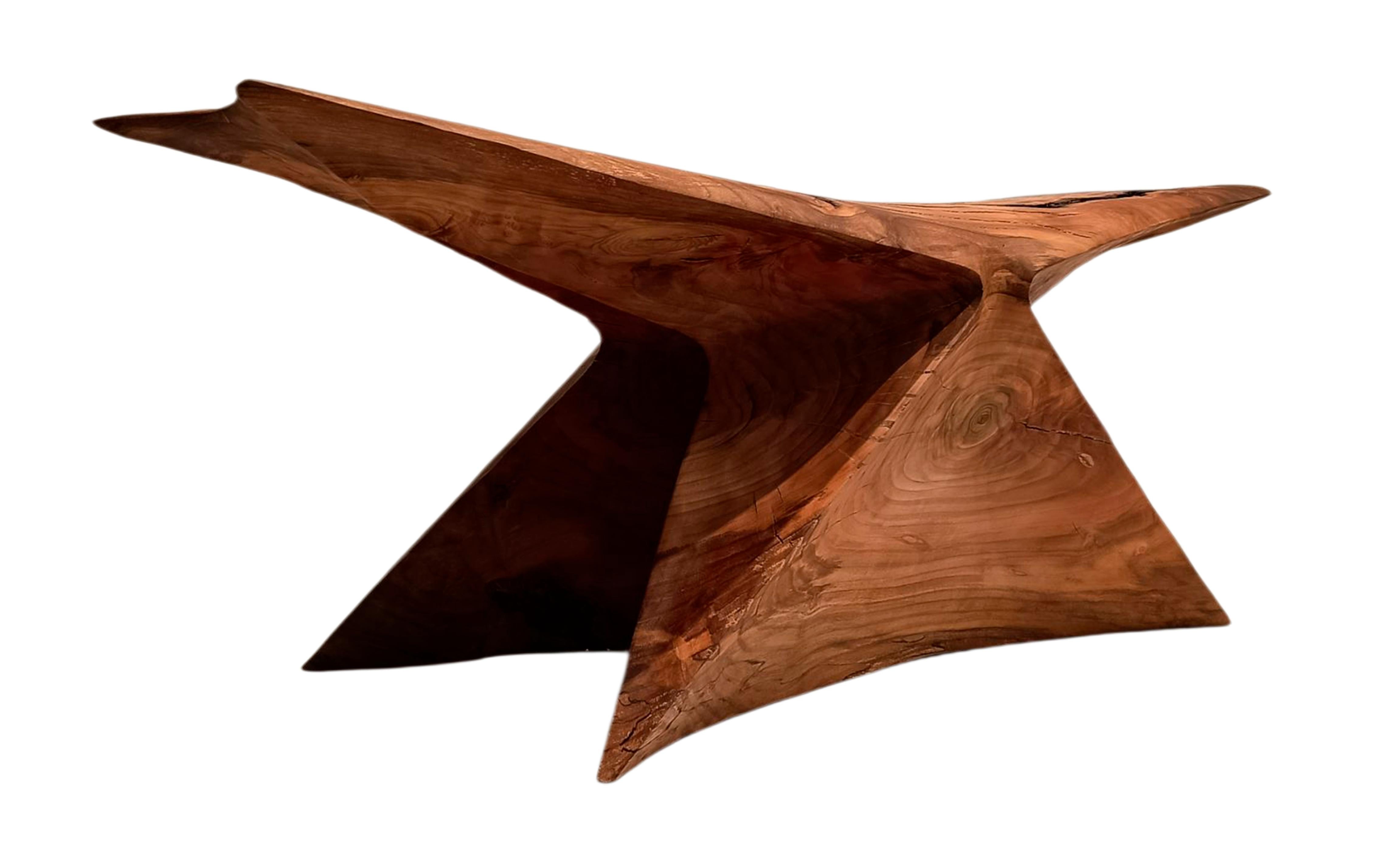 Awankado Bench in Carved Oak Wood with Beewax Finish by Daniel Soffia
One Of A Kind
Dimensions: D 110 x W 35 x H 40 cm.
Materials: Oak wood.

Different wood options are available upon request. Please contact us.

An architect & Artisan who lives and