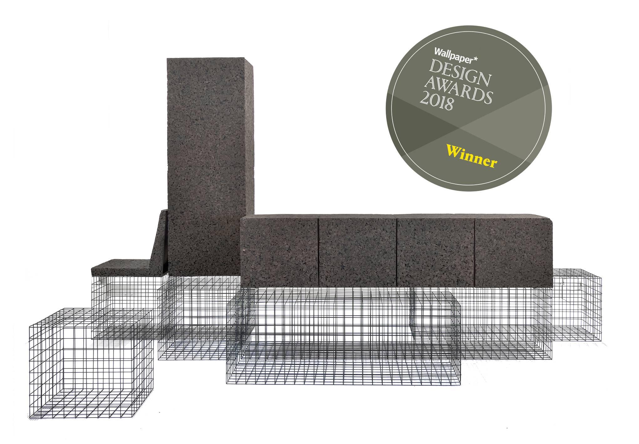 Italian Grove side table in Metal grid / Design Award Winner  For Sale