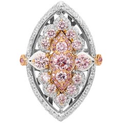 Award Winning Australian Argyle Pink Diamonds Chantilly Ring