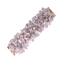 Susan Hoge Bracelet de perles Keshi en vermeil de la créatrice primée