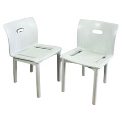 Kartell 4870 chaises empilables primées Anna Castelli Design, années 1980