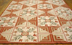 Awe-inspiring & Special Modern Design Contemporary Handmade American Hooked Rug