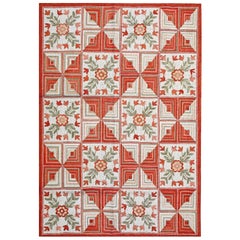 Ehrfurcht einflößende 
besondere Modern Design Contemporary Handmade American Hooked Rug