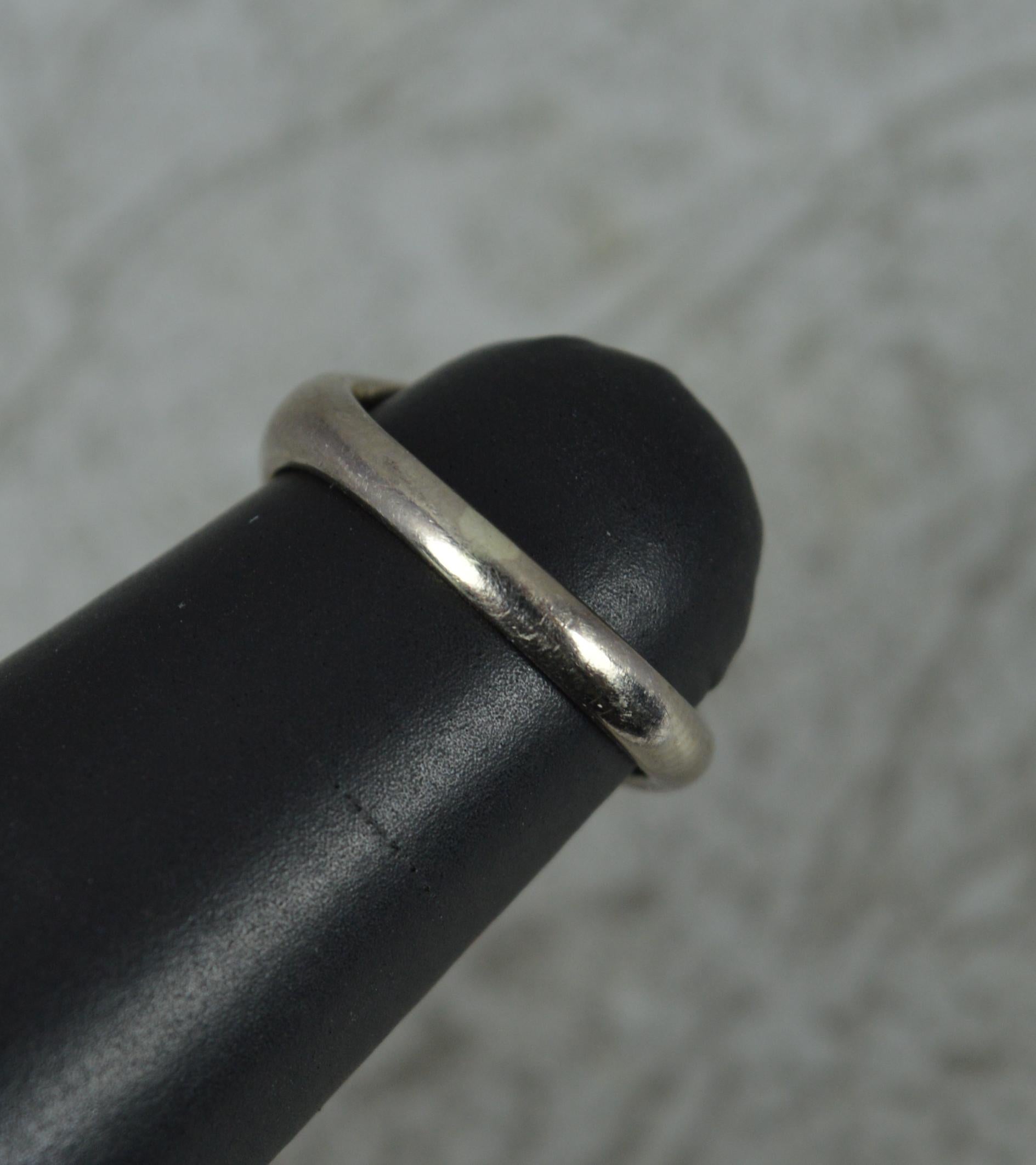 Awesome 18 Carat White Gold Intaglio Seal Signet Ring For Sale 3