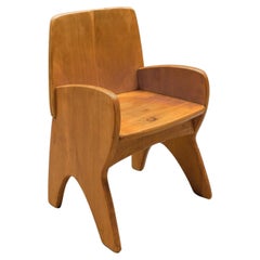 Vintage Awesome and Rare Scandinavian Wooden Childs Chair, 1960s