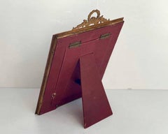 Awesome Antique Photo Frame in Gilt Bronze & Mahogany, 19th Century