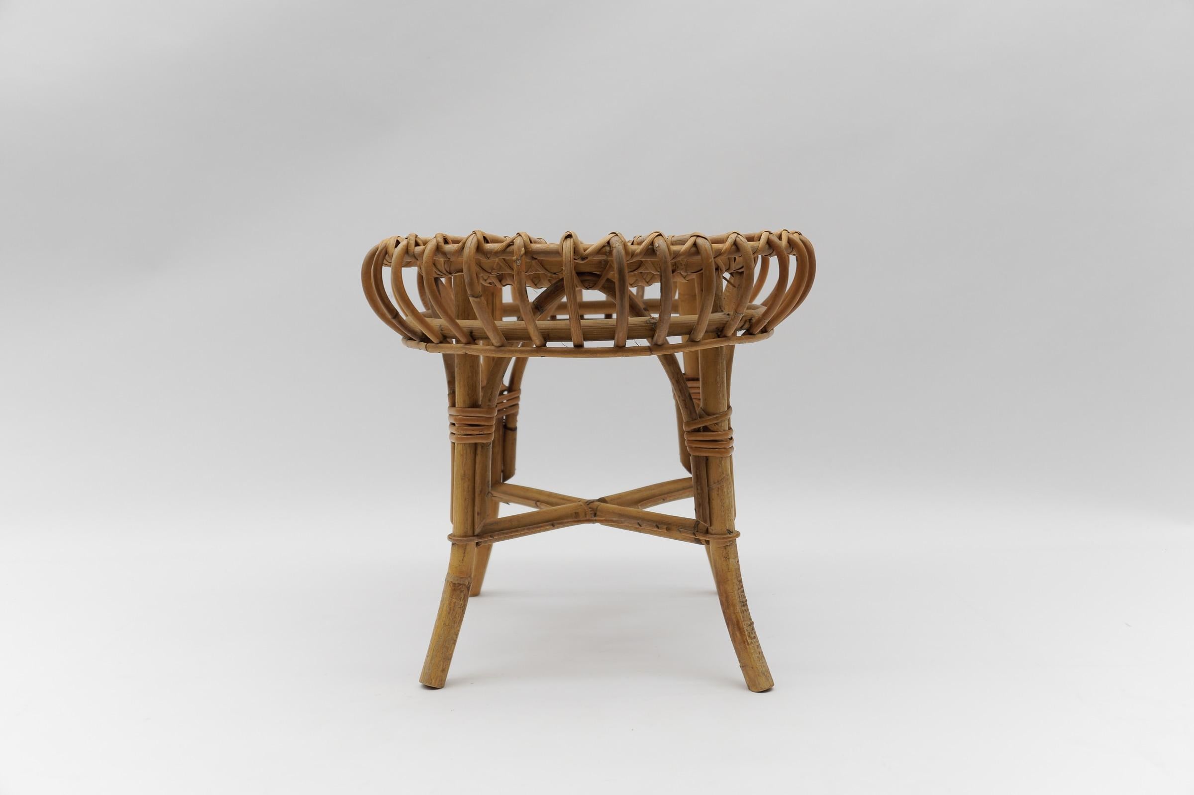 Awesome Bamboo Stool by Franco Albini, 1950s Italy In Good Condition For Sale In Nürnberg, Bayern