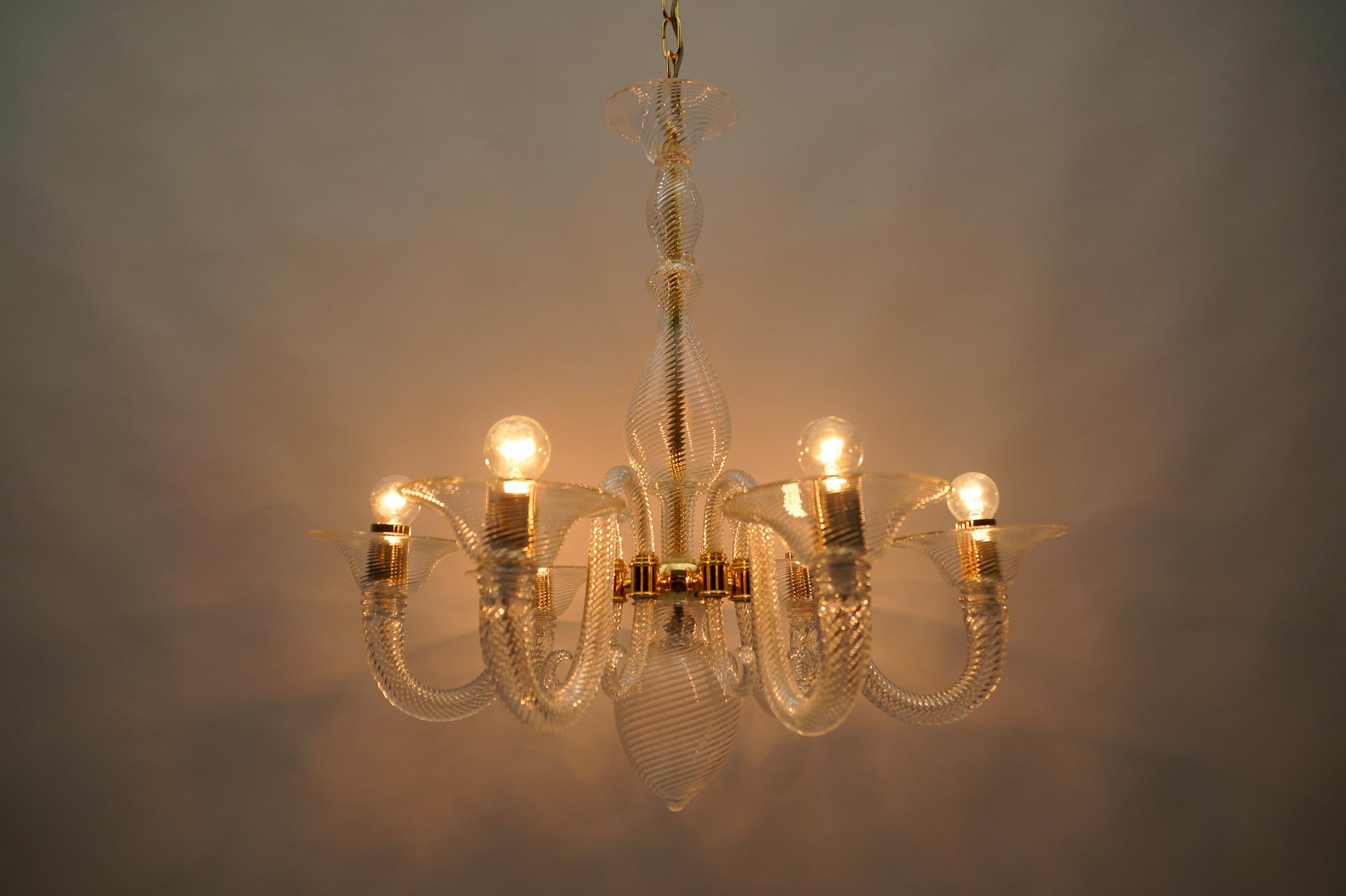 Awesome Barovier & Toso Chandelier, Murano Glass Italy  For Sale 3