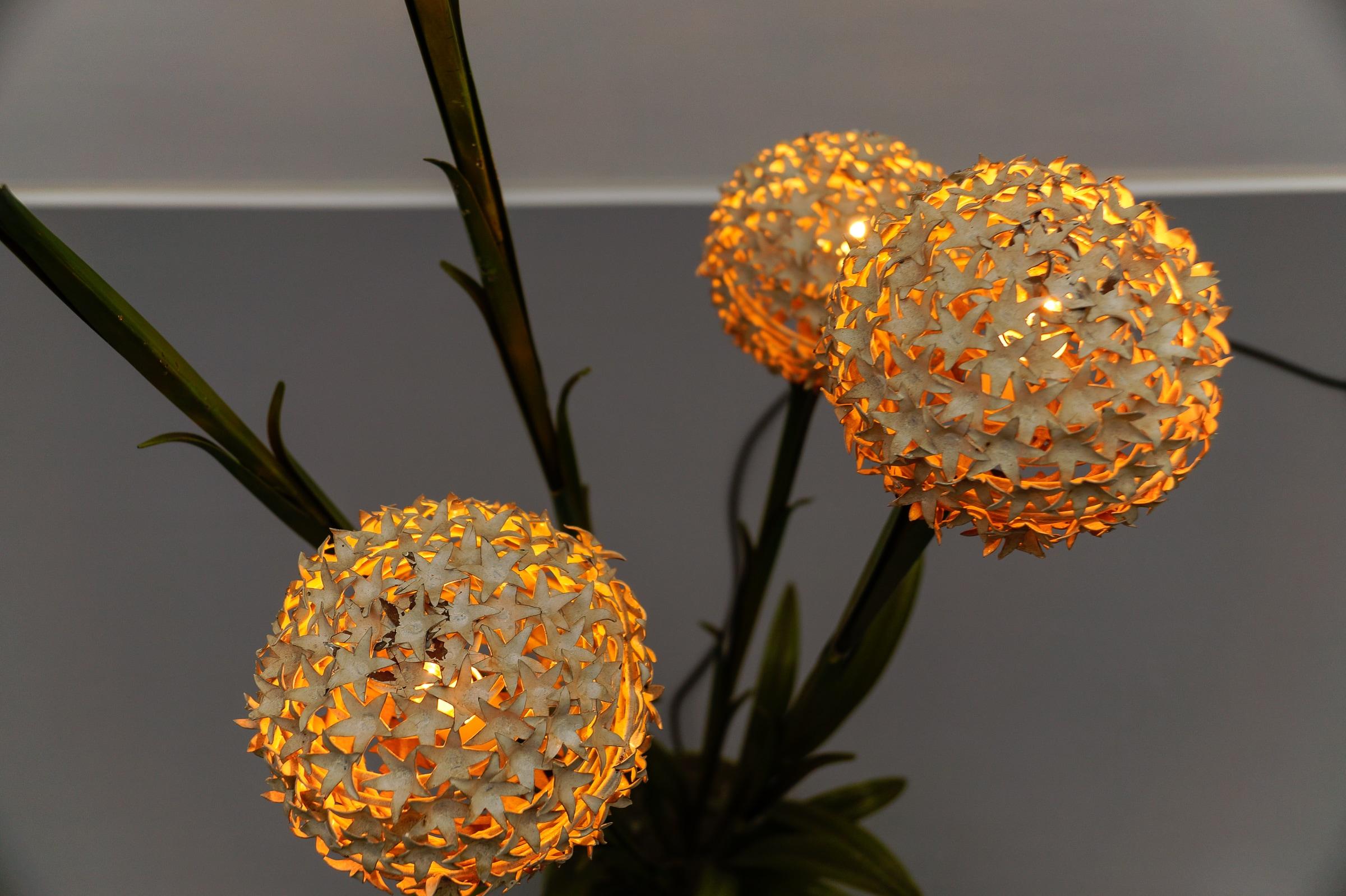Awesome Beautiful Floral Stehleuchte von Hans Kögl, Deutschland 1960er Jahre im Angebot 6