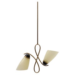 Vintage Awesome Ceiling Lamp in the Manner of Arteluce, Italy 1950s