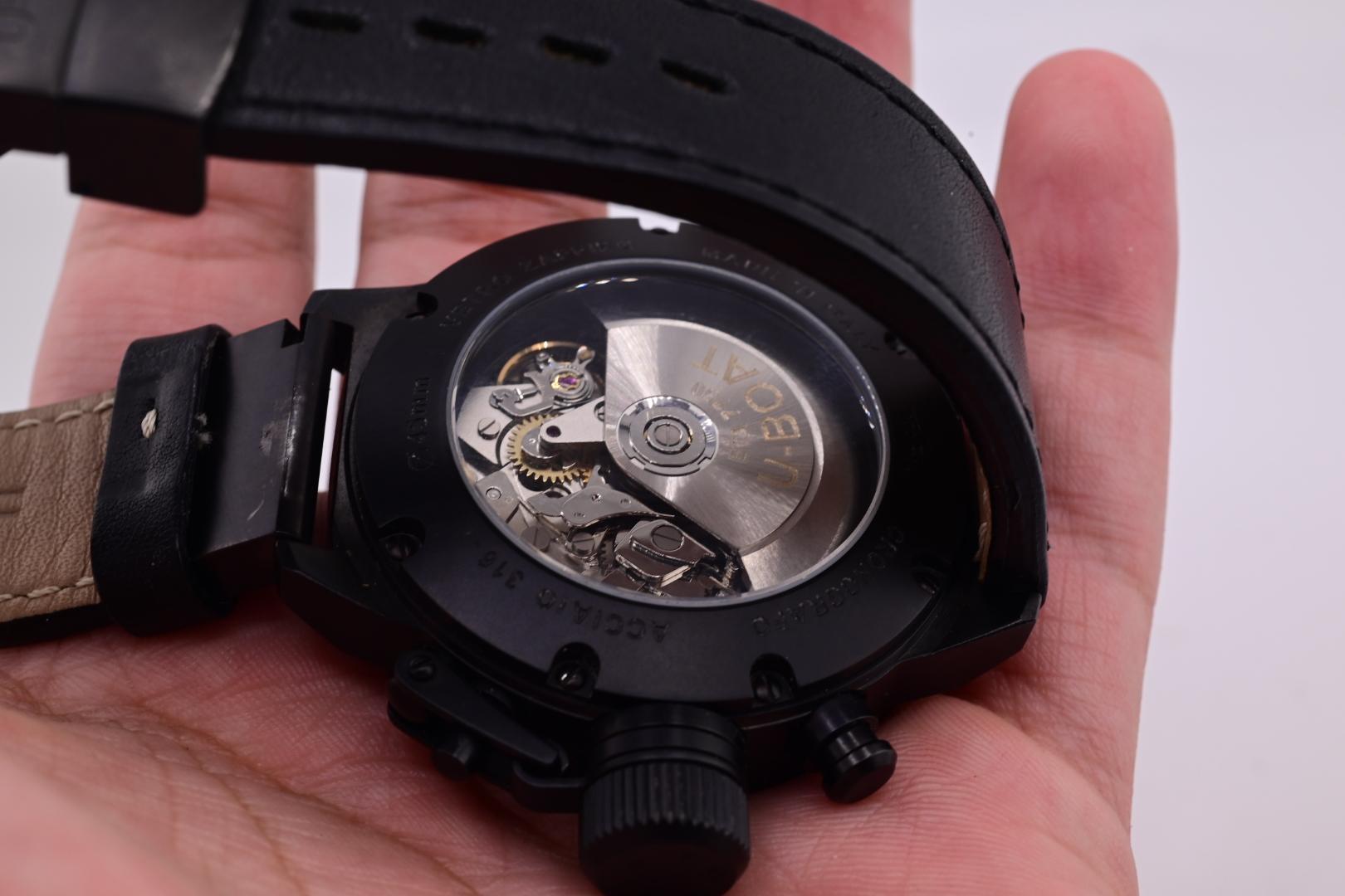Awesome Classico CAB U-BOAT Chronograph DLC Diver 45 MM Destro 4