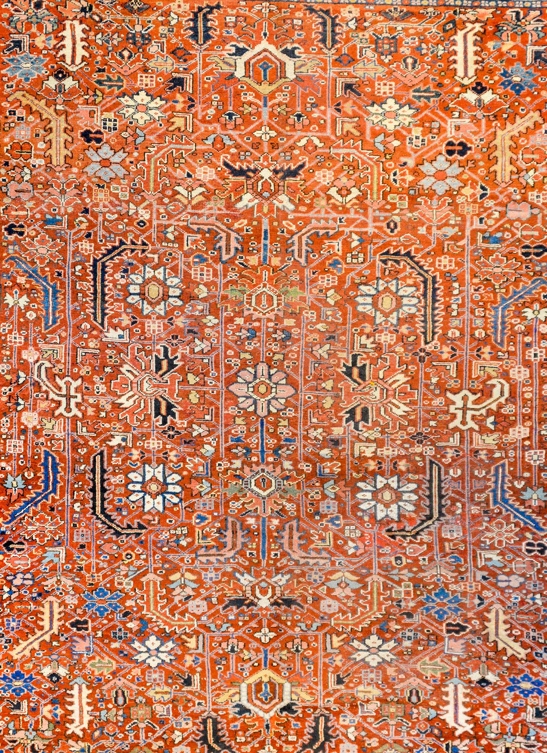 Heriz Serapi Awesome Early 20th Century Heriz Rug