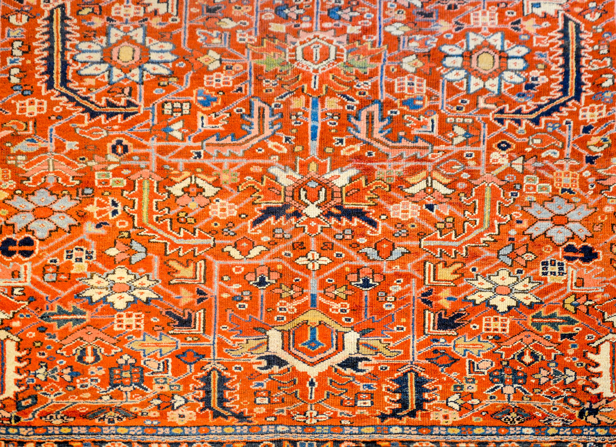 Persian Awesome Early 20th Century Heriz Rug