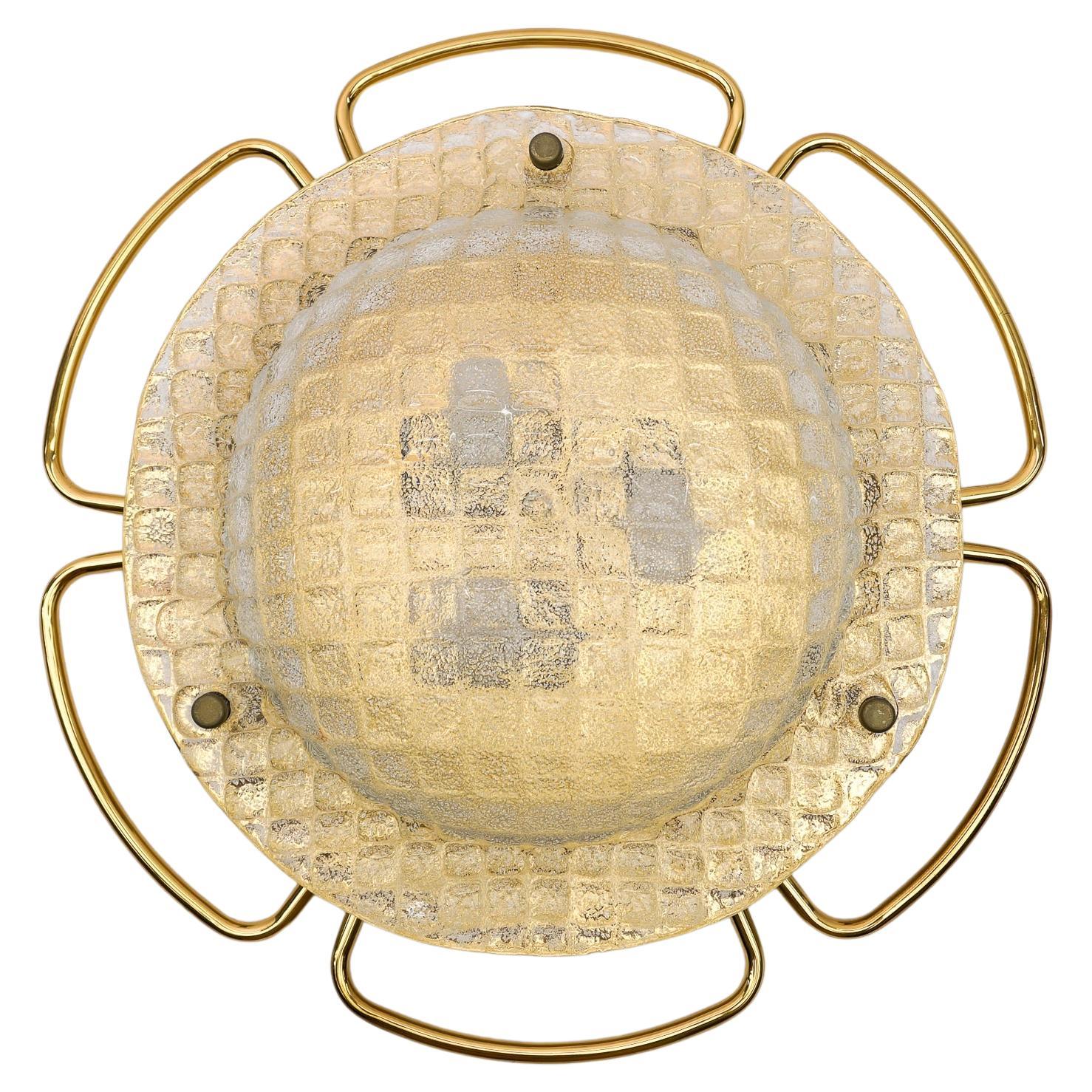 Awesome Huge Murano Glass Flush Mount, 1960s