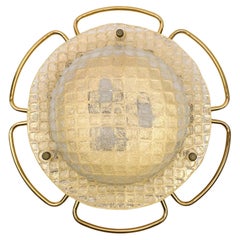 Atemberaubend großer Murano Glas Flush Mount, 1960er Jahre