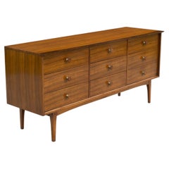 Awesome Lane Furniture 9-Schubladen-Schrank oder Kommode in Palisander & Paldao Walnuss