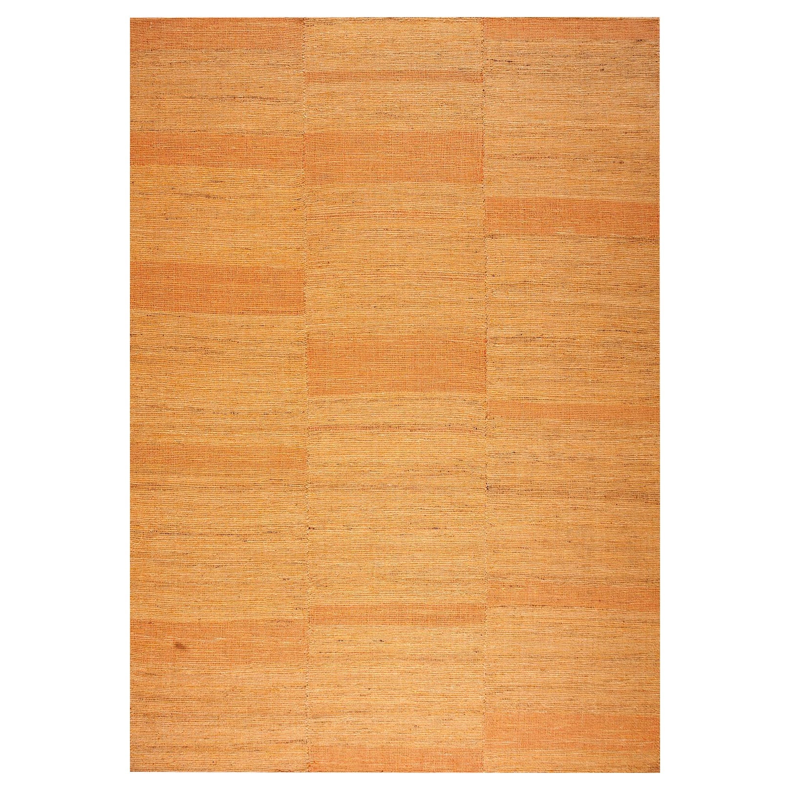 Awesome Orange Farbe Contemporary Handwoven Shaker Style Flachgewebe Teppich 10 x 14