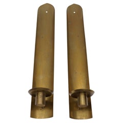 Awesome Pair of Brass Wall Candle Holder, 1950s Austria