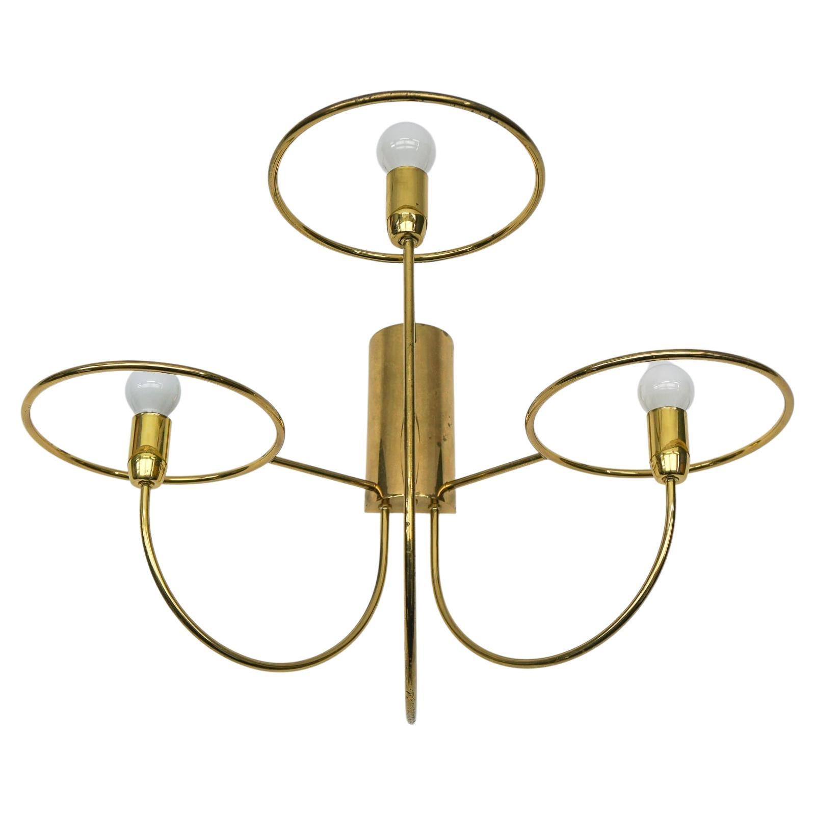 Impresionante Lámpara de Pared Rara de 3 Luces, Años 60 en venta