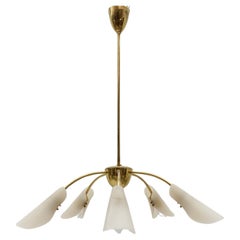 Awesome Spider Lampe in der Art von Arteluce, Italien, 1950er Jahre